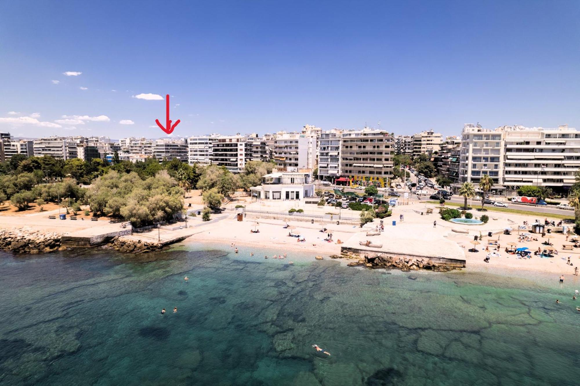 Athens Riviera, Seaview, Beachfront, Lux Apartment On Starbucks Building Esterno foto